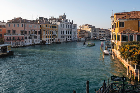VENICE, ITALY - DECEMBER 05, 2024: Panorama of The Old Town of city of Venice, Veneto Region, Italyのeditorial素材