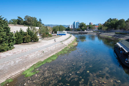 NIS, SERBIA - SEPTEMBER 21, 2025: Amazing Panorama of the center of City of Nis, Serbia