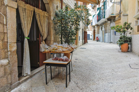 BARI, ITALY - MAY 16, 2024: Amazing view of The Old Town of city of Bari, Apulia Region, Italyのeditorial素材