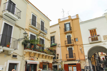BARI, ITALY - MAY 16, 2024: Amazing view of The Old Town of city of Bari, Apulia Region, Italyのeditorial素材