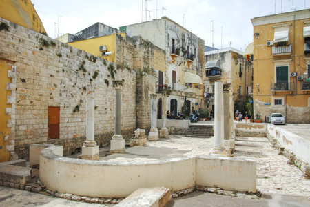 BARI, ITALY - MAY 16, 2024: Amazing view of The Old Town of city of Bari, Apulia Region, Italyのeditorial素材