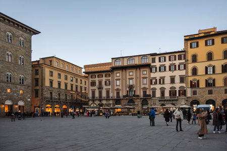 FLORENCE, ITALY - DECEMBER 05, 2024: Panorama of The Old Town of city of Florence, Tuscany Region, Italyのeditorial素材