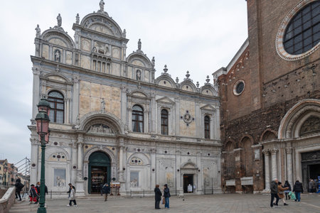 VENICE, ITALY - DECEMBER 05, 2024: Panorama of The Old Town of city of Venice, Veneto Region, Italyのeditorial素材
