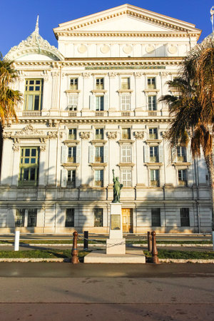 NICE, FRANCE - JANUARY 25, 2024: Amazing Panorama of city of Nice, Provence Alpes-Cote d'Azur, Franceのeditorial素材