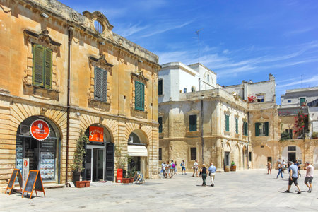 LECCE, ITALY - MAY 12, 2024: Amazing view of The Old town of Lecce, Apulia Region, Italyのeditorial素材