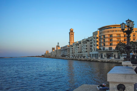 BARI, ITALY - MAY 16, 2024: Amazing view of The Old Town of city of Bari, Apulia Region, Italyのeditorial素材
