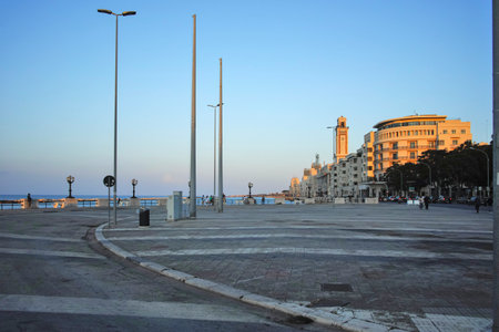 BARI, ITALY - MAY 16, 2024: Amazing view of The Old Town of city of Bari, Apulia Region, Italy