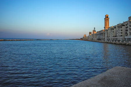 BARI, ITALY - MAY 16, 2024: Amazing view of The Old Town of city of Bari, Apulia Region, Italy