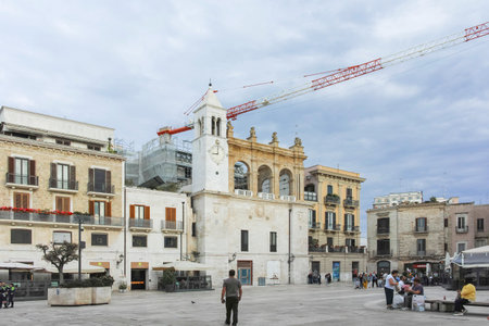 BARI, ITALY - MAY 16, 2024: Amazing view of The Old Town of city of Bari, Apulia Region, Italy