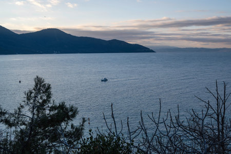 Amazing Landscape of coastline of Thassos island, East Macedonia and Thrace, Greece