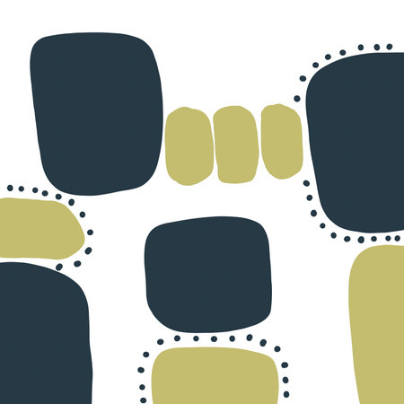 A set of flowing abstract shapes in a minimalistic design and pastel blue color. Geometric elements for backgrounds, cover templates, design patternsの写真素材
