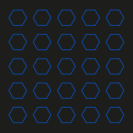 Abstract background made of blue hexagons background. Modern geometric composition with honeycombs can be used as templates and layouts. engineering technology wallpaper.のイラスト素材