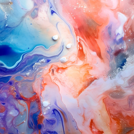 Marble ink abstract art from. Abstract liquid painting texture closeup, Luxury colors. Generative AIの素材