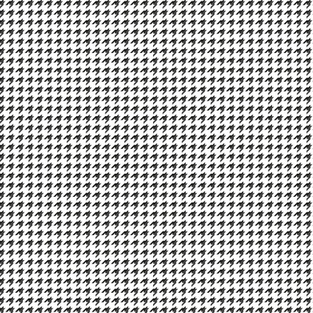 Houndstooth seamless pattern. Repeated houndtooth texture. Black hound tooth on white background. Repeating pepita plaid patern for design prints. Simple abstract plaid dogstooth. Vector illustration. For textile.のイラスト素材