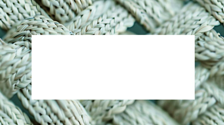 Close-up view reveals a detailed woven texture showing natural fibers intertwined, creating an organic and soothing background suitable for various uses.の素材