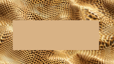 A mesmerizing background showcases a unique pattern of intertwined textures featuring warm golden tones, suitable for various creative projects.の素材