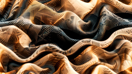 Rich coffee-colored textures create a warm and inviting atmosphere, displaying intricate designs that contribute to a cozy and elegant aesthetic.の素材