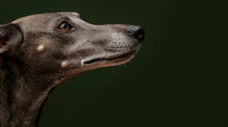 A dog rests its paw on a man's turned palm, highlighting the bond of trust and affection shared between them during a quiet moment.の素材