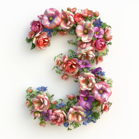 Delicate flowers create a stunning three, blending hues of pink, purple, and blue. This artistic display captures the freshness of springtime beauty and nature.の素材