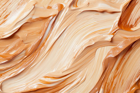 Abstract oil paint displays a mix of neutral tones and unique textures, presenting a visually striking blend of colors in a harmonious design.の素材