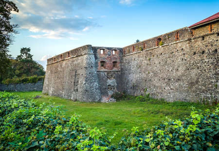 Beautiful old castle in Uzhgorodのeditorial素材