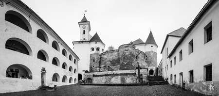 Medieval stone castle Palanok near Mukachevo, Ukraine
