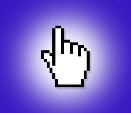 Hand Cursor Illustrationの写真素材