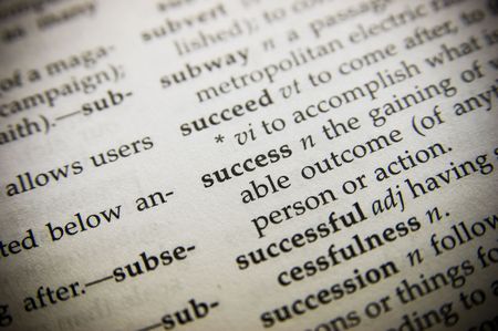An image showing the Definition of Successの写真素材