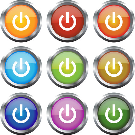 A Colourful Selection of 'On' Icon Buttons