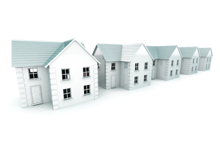 A Colorful 3d Rendered Street Concept Illustrationの写真素材