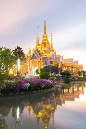 Thai Temple, Thai style church at Nakhon Ratchasima province, Thailandの写真素材