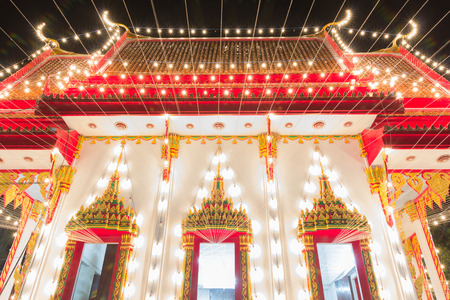 The lamp in the temple fair.の写真素材