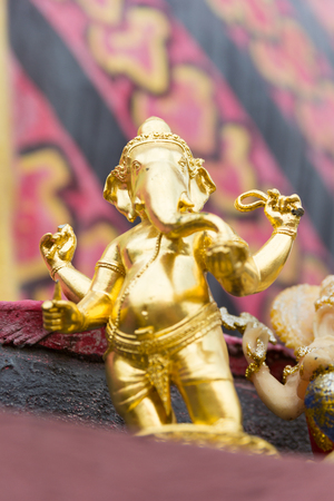 idol of Hindu god Ganesha.の写真素材