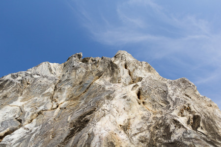 stone on blue sky background.の写真素材