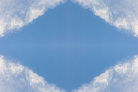 White clouds on blue sky.の写真素材