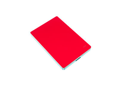 External hard drive on isolated background.の写真素材