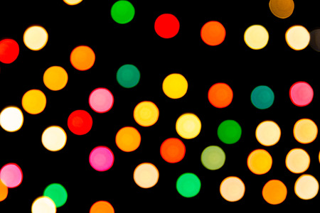 Colorful of blurred lights bokeh.の写真素材