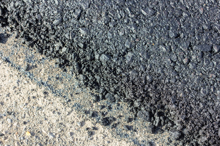 Close up surface a new asphalt road way.の写真素材