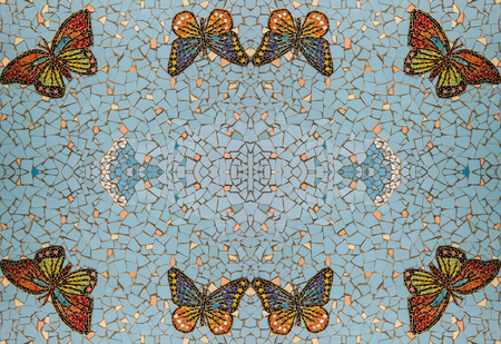 Seamless Mosaic tiles pattern, Modern stylish texture.の写真素材