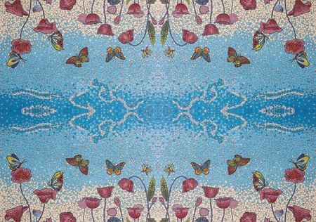 Seamless Mosaic tiles pattern, Modern stylish texture.の写真素材