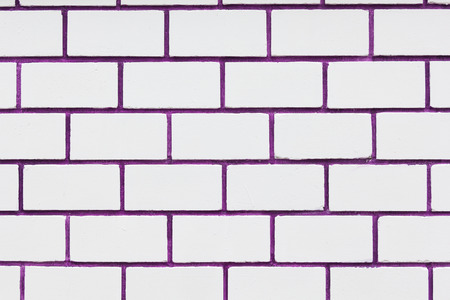 Abstract, White brick wall for background.の写真素材
