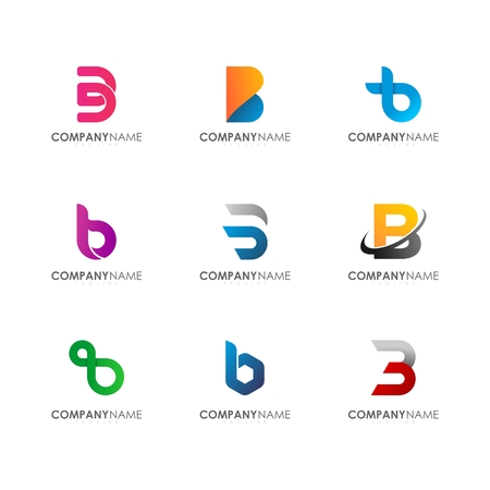 B logo designのイラスト素材