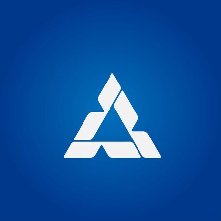 Triangle technology logo design. Simple modern Logo design inspiration.のイラスト素材