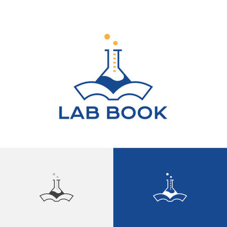 Tube Laboratory Book Research Chemistry Science School Education Logoのイラスト素材