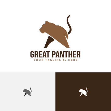 Great Panther Tiger Jaguar Jungle Wildlife Animal Logoのイラスト素材