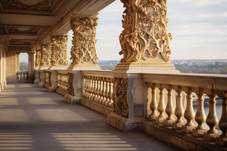 Generative AI Image of Nature View at Daytime From the Luxurious Palace of Versaillesの素材