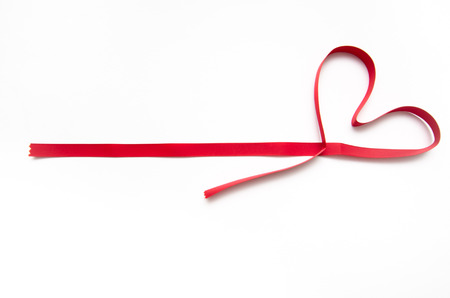 Heart ribbonの写真素材