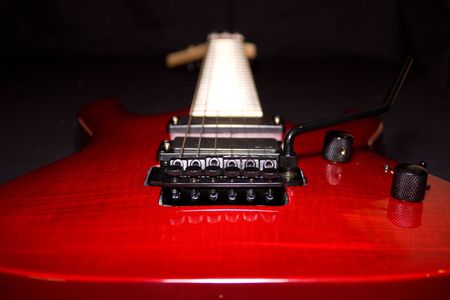 Red Electric Guitarの写真素材