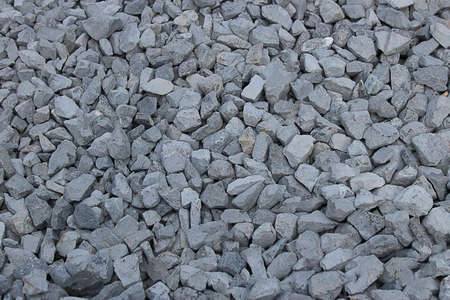 Pebble gray and black on the pavement.の写真素材
