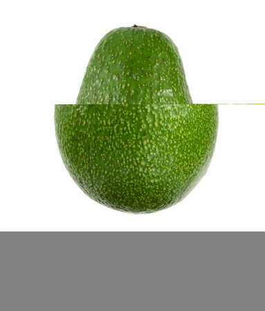 avocado on white backgroundの写真素材